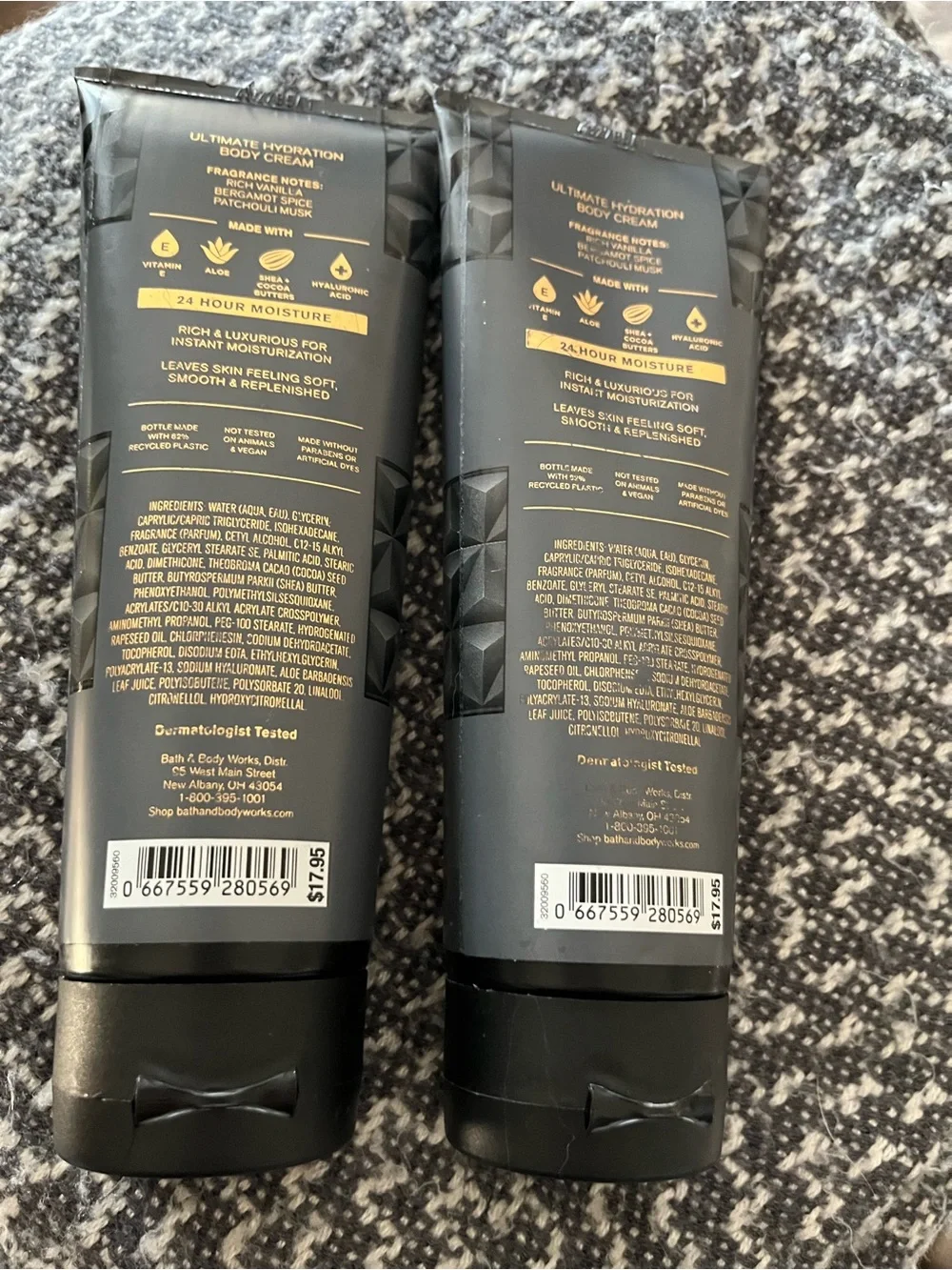 Bath & Body Works Vanilla Noir Ultimate Hydration Body Cream - Black